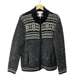 90’s VTG Jones New York Sport Scandinavian, Full Zip Cardigan, Women's Medium